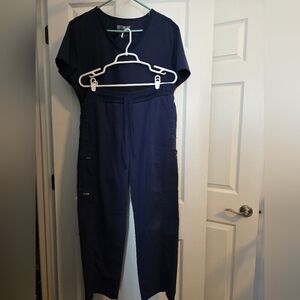 Grey's Anatomy Navy Blue Women's Scrub Top & Pants